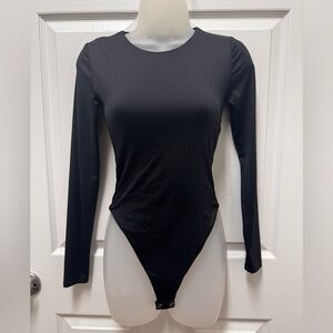 Forever 21 Black Long Sleeve Bodysuit
